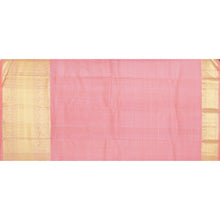 Load image into Gallery viewer, Violet Pure Kanjivaram Silk Saree with Peach
