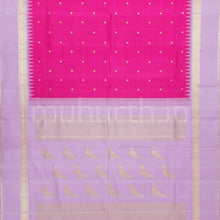 Load image into Gallery viewer, Rani Rose Pure Zari Kanjivaram Silk Saree with Lavender