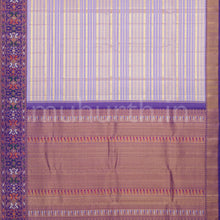 Load image into Gallery viewer, Lavender Veldhari Kanjivaram Silk Saree with Meenakshi