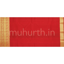Load image into Gallery viewer, Bright Red Vanasingaram Pure Kanjivaram Silk Saree