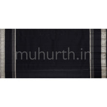 Load image into Gallery viewer, Off -White Pure Kanjivaram Silk Saree with Black
