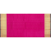 Load image into Gallery viewer, Rose Orange Pure Kanjivaram Silk Saree with Rose