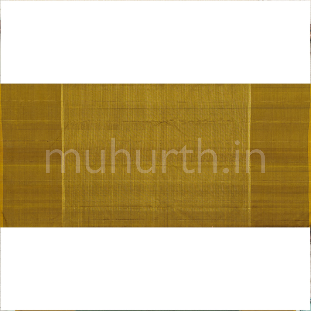 Green Vaira Oosi Kanjivaram Silk Saree with Sampanga