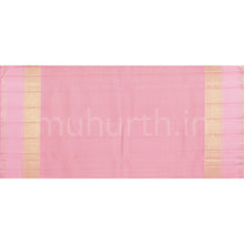 Load image into Gallery viewer, Violet Pure Kanjivaram Silk Saree with Peach