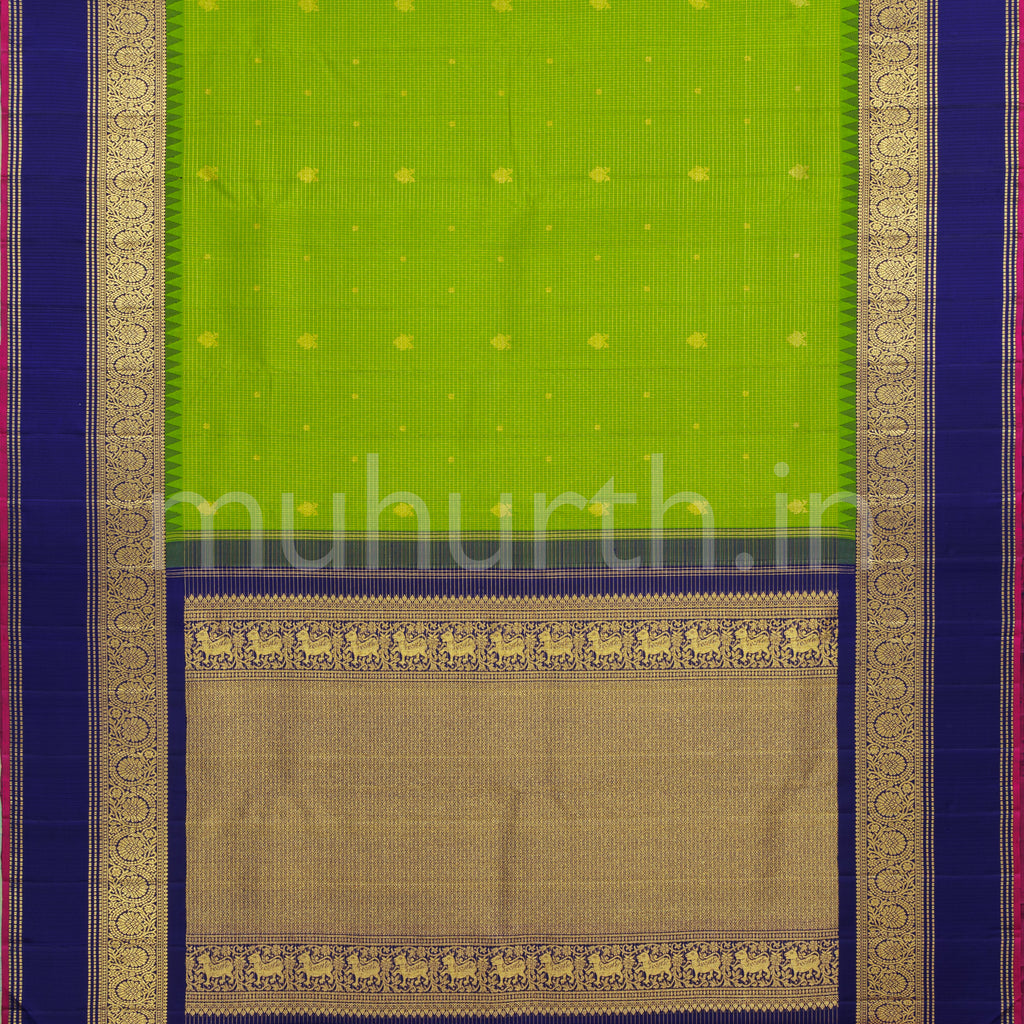 Alli Pure Kanjivaram Silk Saree with Vijaya
