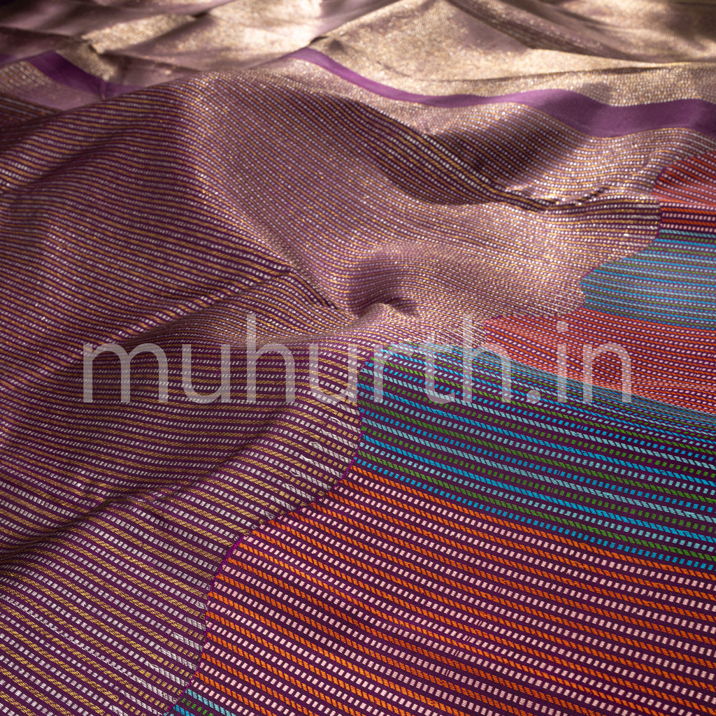 Dark Magenta Kanjivaram Silk Saree