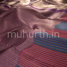 Load image into Gallery viewer, Dark Magenta Kanjivaram Silk Saree