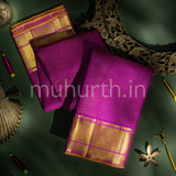 Magenta Vaira Oosi Kanjivaram Silk Saree