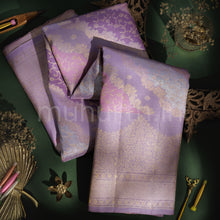 Load image into Gallery viewer, Lavender Luxury Rangkat Pure Kanjivaram Silk Saree