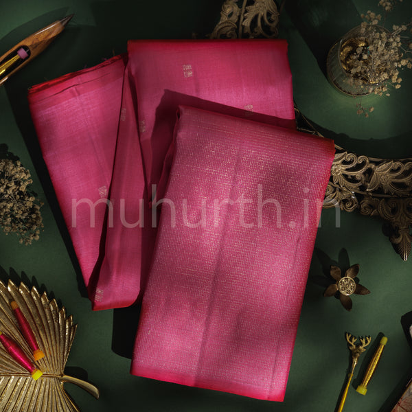 Rani Rose Pure Zari Kanjivaram Silk Saree