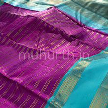 Load image into Gallery viewer, Magenta Kanjivaram Silk Saree with Rexona