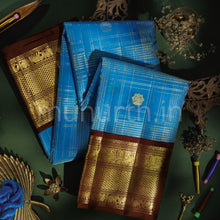 Load image into Gallery viewer, Ananda Kora Organza Pure Kanjivaram Silk Saree with Pakku