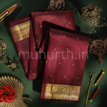 Load image into Gallery viewer, Arakku Vaira Oosi Pure Zari Kanjivaram Silk Saree