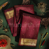 Arakku Vaira Oosi Pure Zari Kanjivaram Silk Saree