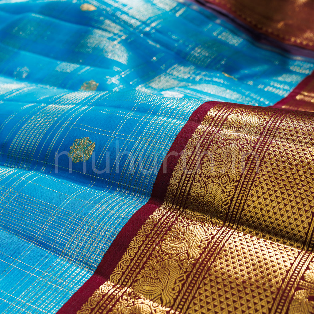 Ananda Kora Organza Pure Kanjivaram Silk Saree with Pakku