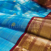 Load image into Gallery viewer, Ananda Kora Organza Pure Kanjivaram Silk Saree with Pakku
