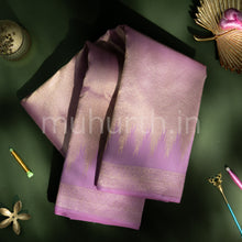 Load image into Gallery viewer, Lavender Kanjivaram Silk Saree