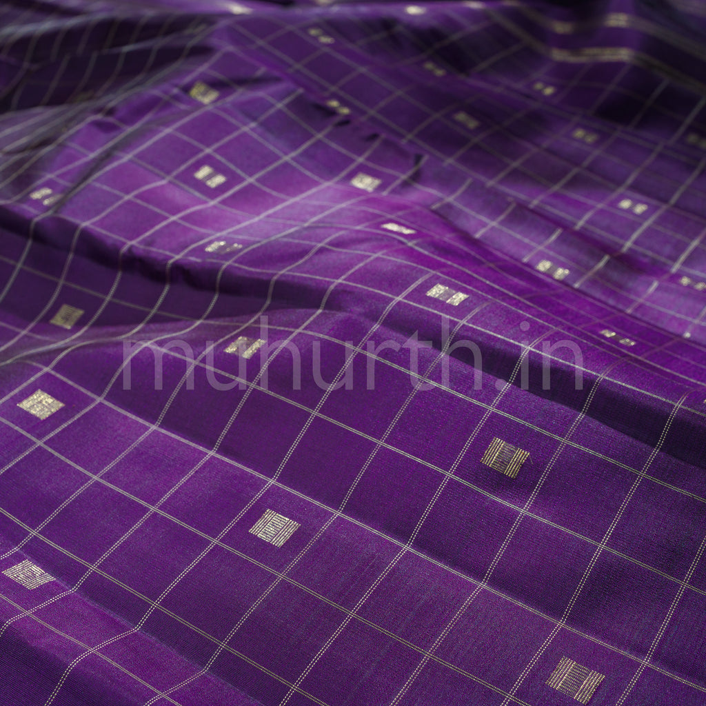 Dark Meenakshi Pure Zari Kanjivaram Silk Saree