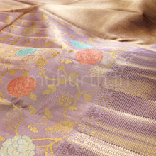Load image into Gallery viewer, Pastel Lavender Luxury Meenakari Tissue Pure Kanjivaram Silk Saree