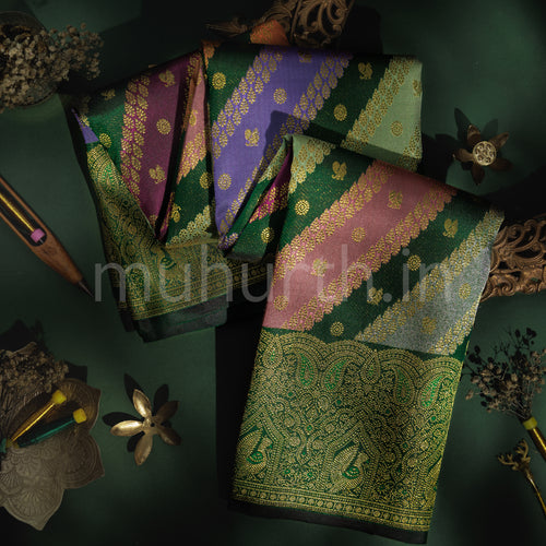 Green Luxury Rangkat Pure Kanjivaram Silk Saree