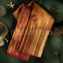 Load image into Gallery viewer, Red Tissue Kanjivaram Silk Saree