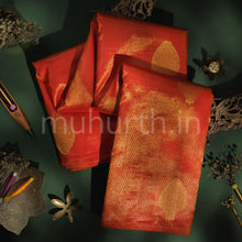 Load image into Gallery viewer, Bright Red Pure Kanjivaram Silk Saree