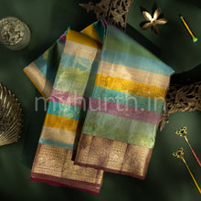 Load image into Gallery viewer, Varnam Kanjivaram Silk Saree with Maroon