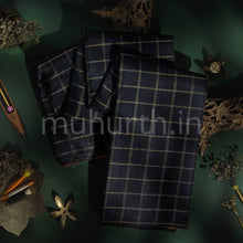 Load image into Gallery viewer, Black Pure Kanjivaram Silk Saree