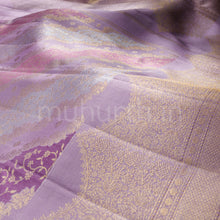 Load image into Gallery viewer, Lavender Luxury Rangkat Pure Kanjivaram Silk Saree