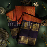 Arakku Kanjivaram Silk Saree with Pakku