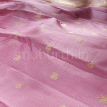 Load image into Gallery viewer, Light Pink Pure Zari Kanjivaram Silk Saree