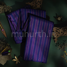 Load image into Gallery viewer, Violet Pure Kanjivaram Silk Saree