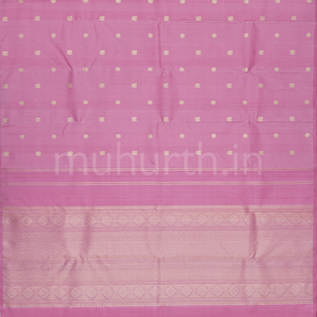Light Pink Pure Zari Kanjivaram Silk Saree