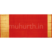 Load image into Gallery viewer, Pink Luxury Organza Tissue Pure Kanjivaram Silk Saree with Red Orange