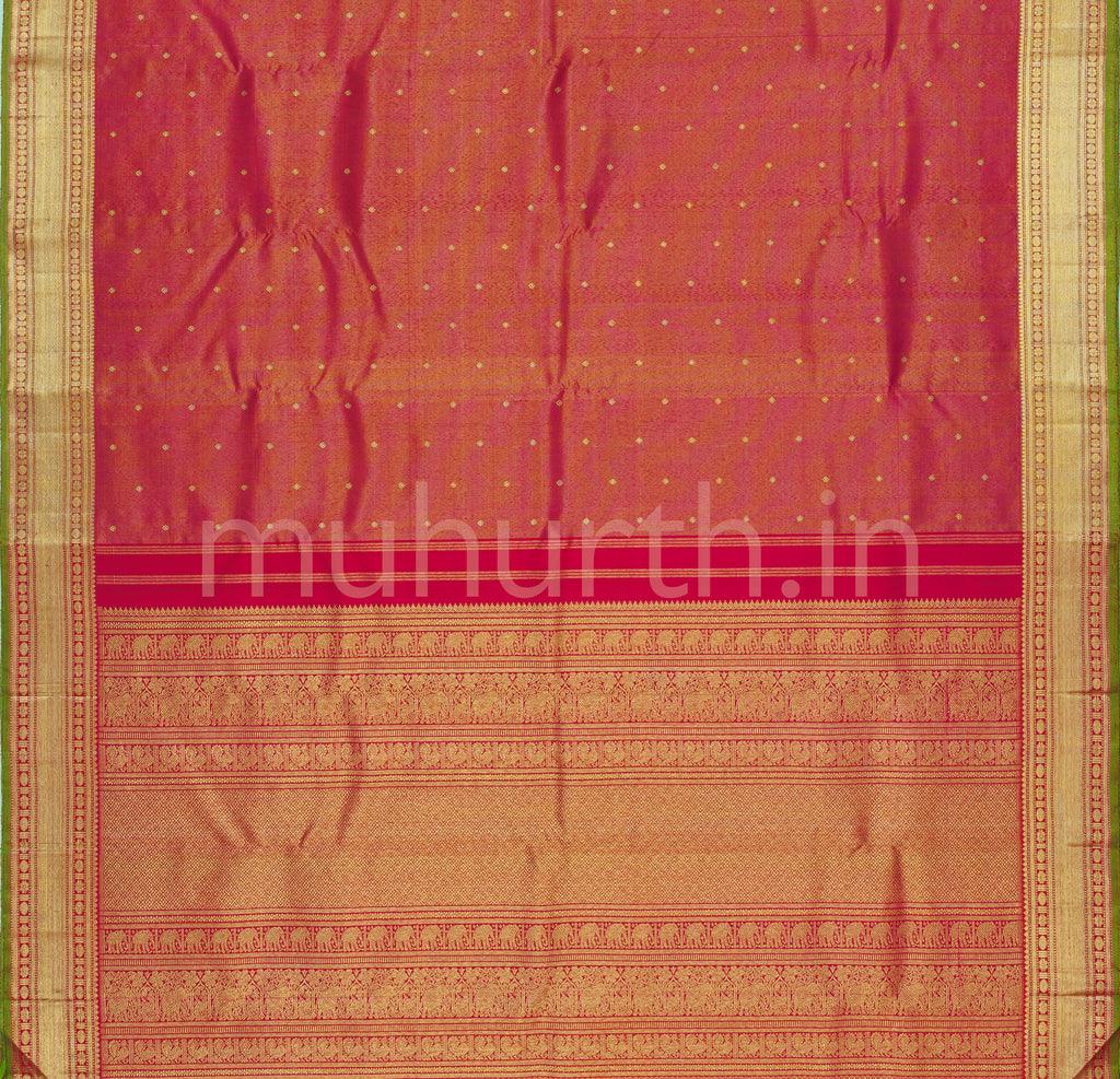 Arakku Pure Zari Tissue Kanjivaram Silk Saree