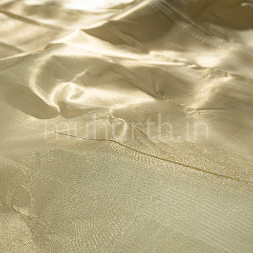 Off-White Kanjivaram Silk Saree