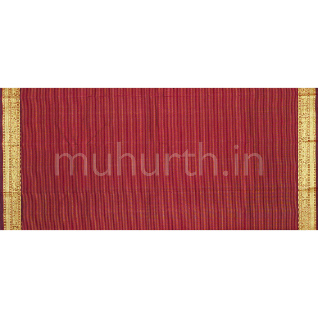 Arakku Vaira Oosi Pure Zari Kanjivaram Silk Saree