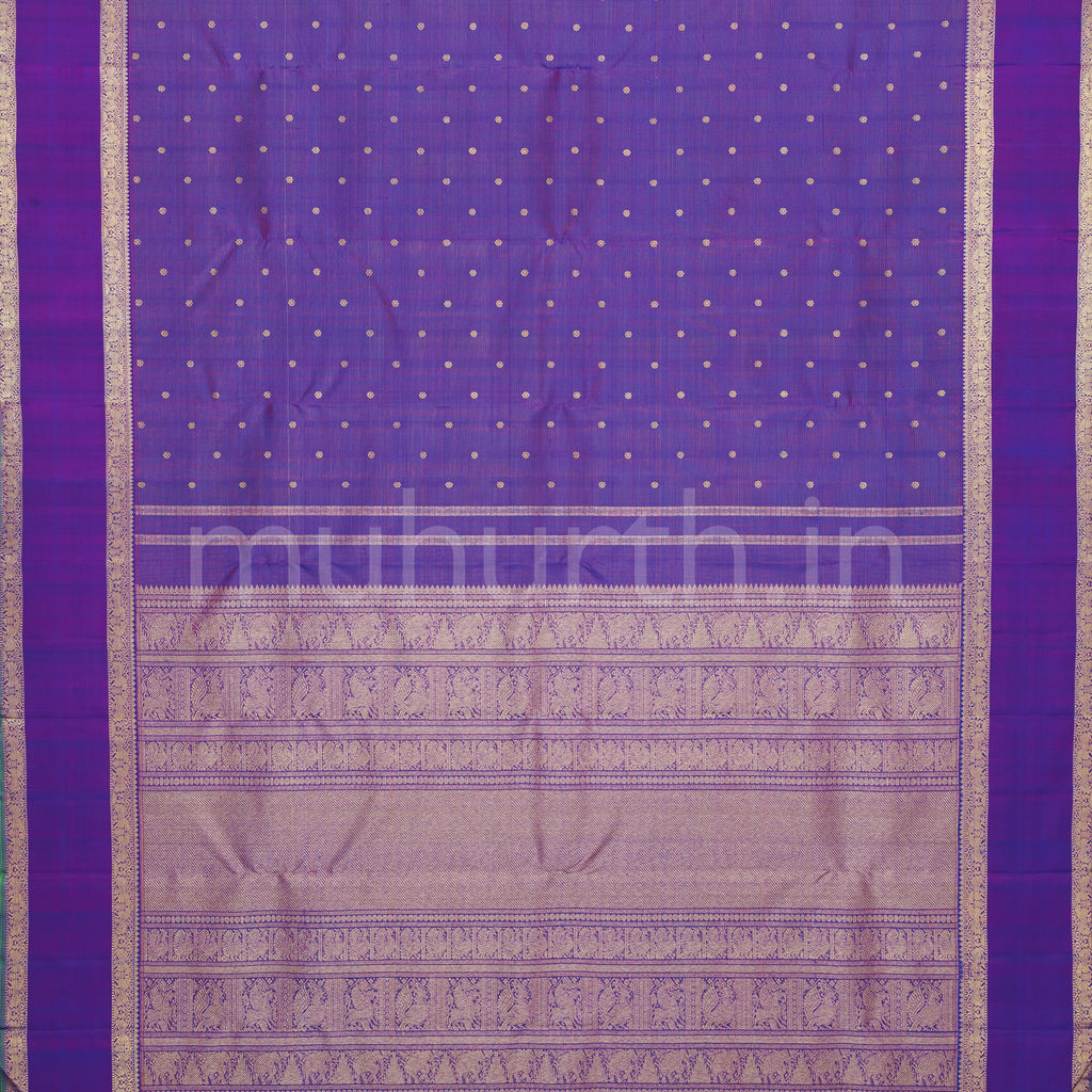 Meenakshi Vaira Oosi Pure Zari Kanjivaram Silk Saree