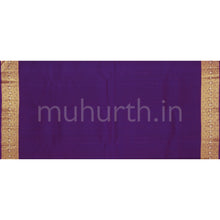 Load image into Gallery viewer, Orange Red Pure Kanjivaram Silk Saree with Dark Meenakshi