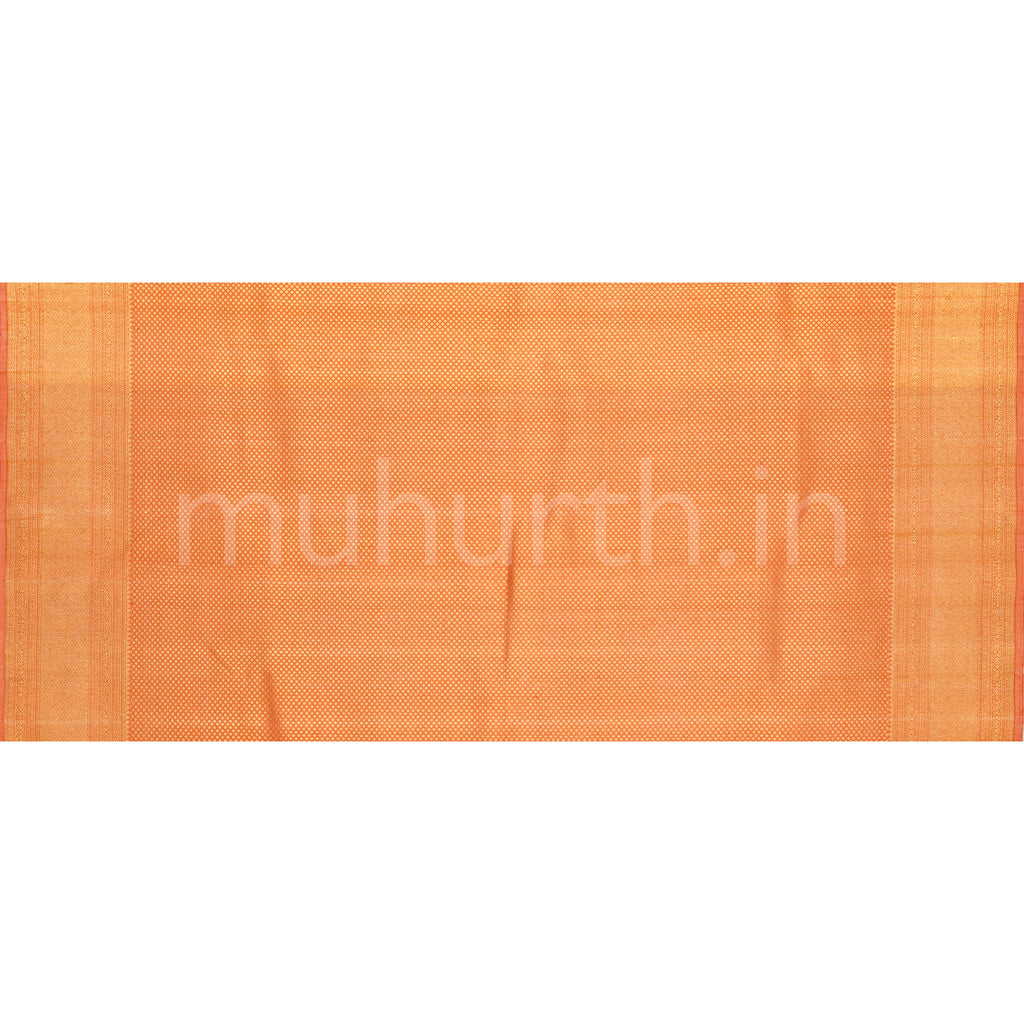 Orange Luxury Rangkat Pure Kanjivaram Silk Saree