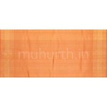 Load image into Gallery viewer, Orange Luxury Rangkat Pure Kanjivaram Silk Saree