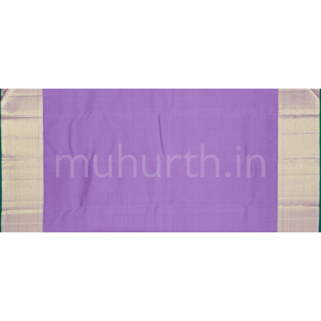 Lavender Pure Meenakari Kanjivaram Silk Saree