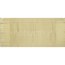 Load image into Gallery viewer, Cream Luxury Meenakari Tissue Pure Kanjivaram Silk Saree