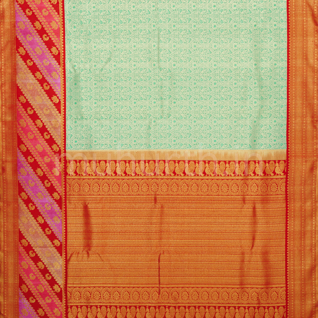 Rexona Pure Rangkat Kanjivaram Silk Saree with Red