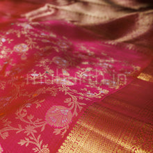 Load image into Gallery viewer, Red Rose Pure Kanjivaram Silk Saree