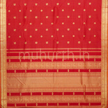 Load image into Gallery viewer, Bridal Red Pure Zari Kanjivaram Silk Saree