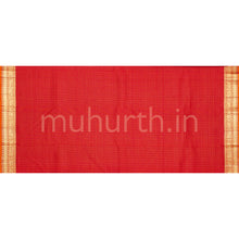 Load image into Gallery viewer, Bridal Red Pure Zari Kanjivaram Silk Saree