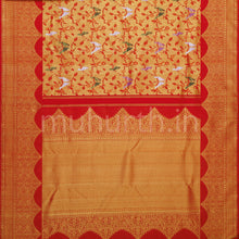 Load image into Gallery viewer, Bright Red Luxury Meenakari Pure Kanjivaram Silk Saree