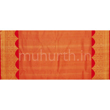 Load image into Gallery viewer, Bright Red Luxury Meenakari Pure Kanjivaram Silk Saree