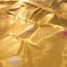 Load image into Gallery viewer, Golden Mustard Tissue Kanjivaram Silk Saree